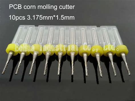 Pcs Pcb Milling Cutter Mm Fish Tail Milling Cutter Corn Milling Cutter