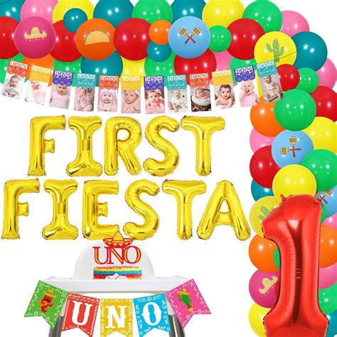 Amazon Kreat4joy First Fiesta Birthday Decorations Mexican 1st