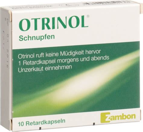 Otrinol Retard Kapseln In Der Adler Apotheke