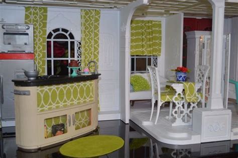 OOAK Custom Remodel Barbie Dollhouse Mansion Furnished 2001 Barbie