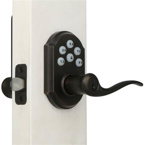 Kwikset Z Wave SmartCode Venetian Bronze Electronic Tustin Lever