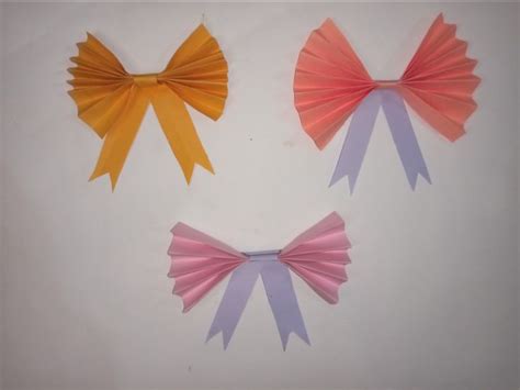 Paper Bow Ribbon For Gift Wrapping Video YouTube Paper Bow Paper