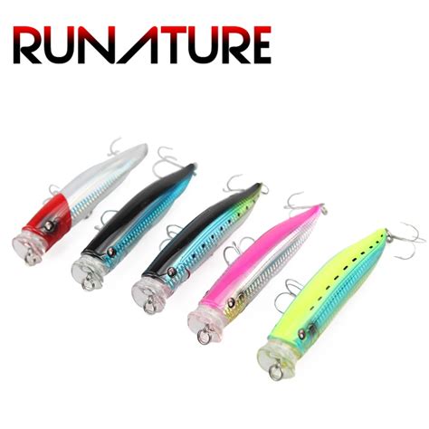 Runature Big Popper Lure Mm G Top Water Popper Bait Artificial