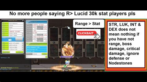 Maplestory Hayato 6k Stat Clean SOLO Lotus Comparation Without