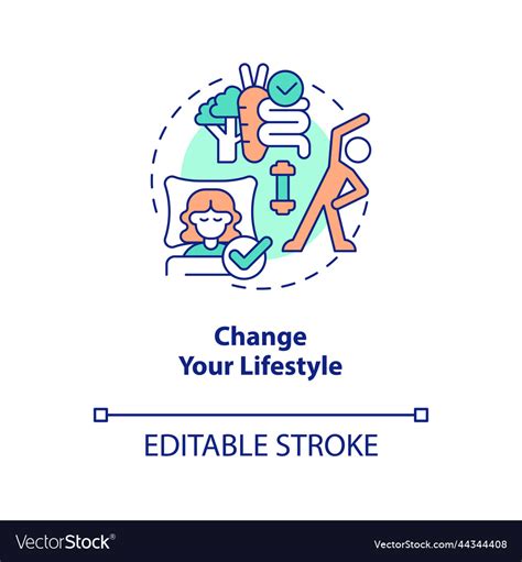 Change Your Lifestyle Concept Icon Royalty Free Vector Image