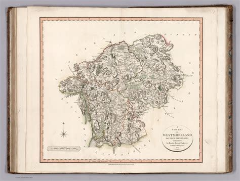 A New Map Of Westmoreland Divided Into Hundreds Exhibiting Its Roads Rivers Parks Andc By