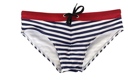 Striped Bowtie Swim Briefs Queer In The World The Shop