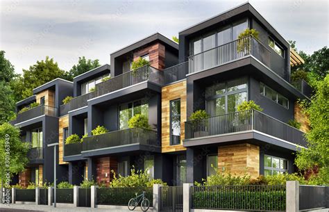 Modern Townhouse Stock Photo Adobe Stock