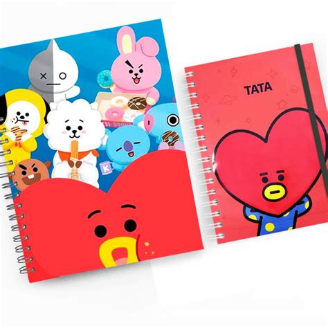 Kit Bt21 Caderno 1 Matéria Bullet Journal Tata No Elo7 Ideias