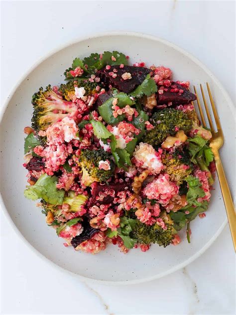 Roasted Beetroot Broccoli Salad Goodness Avenue