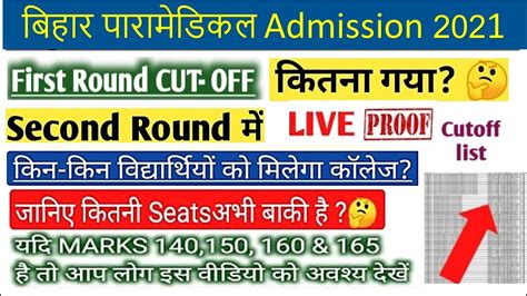 Bihar Paramedical Nd Round Seat Allotment Result Bihar Pm Pmm Nd