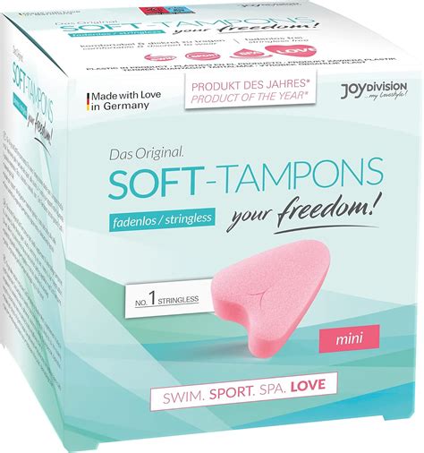 Joydivision Soft Tampons Mini I Pieces I Threadless Tampons For