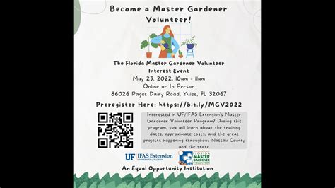 Master Gardener Volunteer Interest Program Youtube