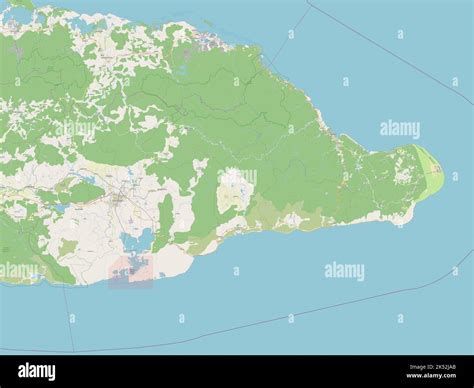 Guantanamo, province of Cuba. Open Street Map Stock Photo - Alamy