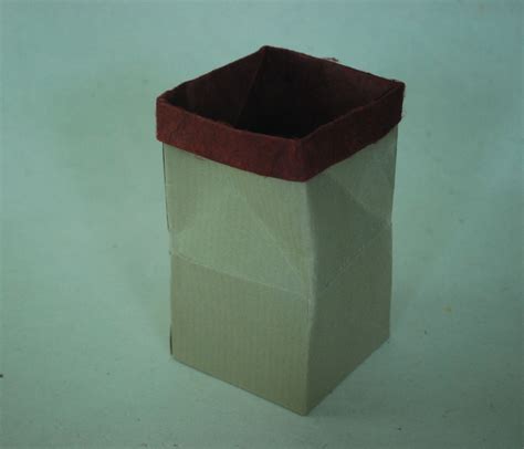 Origami box with lid – one piece | Origami box, Origami box with lid ...