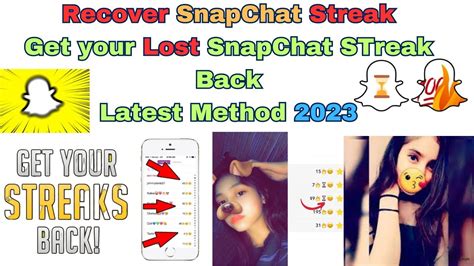 Get Snapchat Streak Back In 2023 Recover Your Snapstreak YouTube