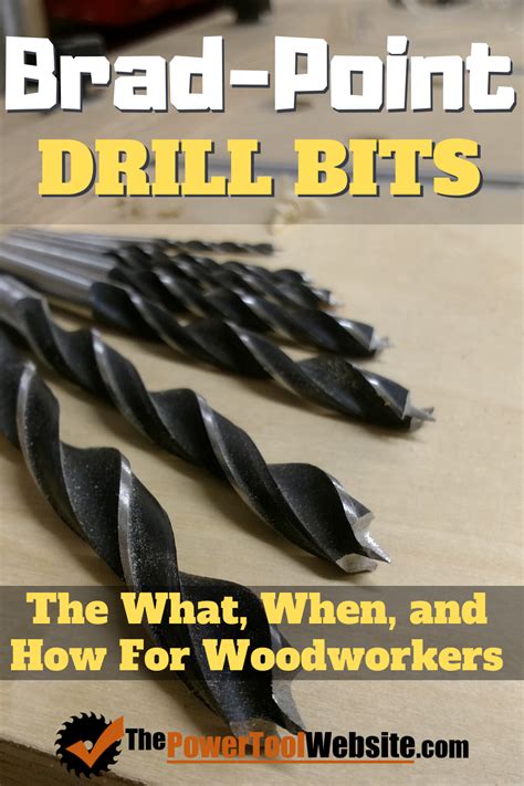 Brad Point Drill Bits - The What, When, and How For Woodworkers