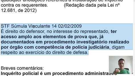 Aula Processo Penal Inqu Rito Policial Sigiloso Youtube