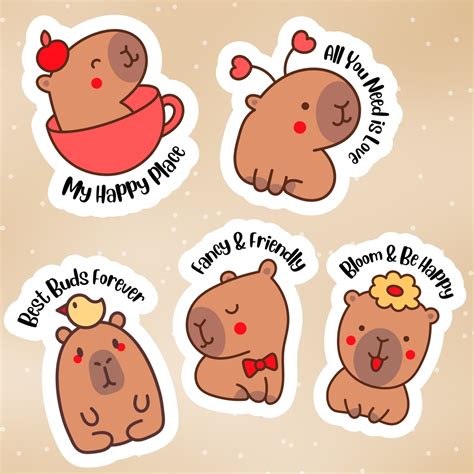 capybara sticker pack