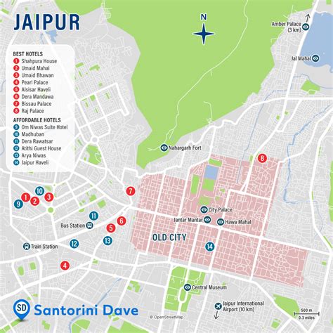 JAIPUR MAP - Best Hotels, Areas, Neighborhoods, & Places to Stay