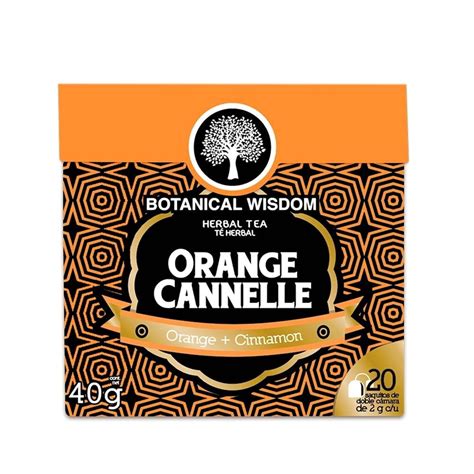 Té Botanical Wisdom Orange Canelle 20 sobres de 2 g c u Walmart