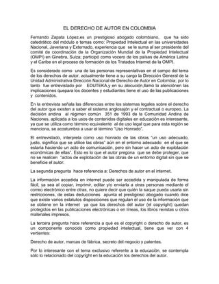 El Derecho De Autor Y La Educaci N Pdf