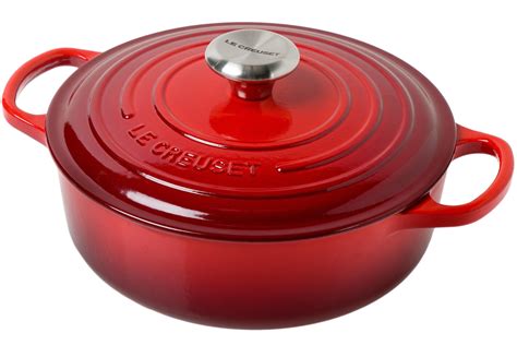 Le Creuset Signature Low Casserole 24 Cm 31l Cherry Red