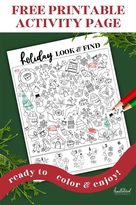 Holiday Look + Find | Find the Hidden Christmas Objects Printable ...