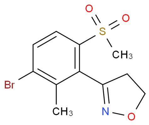 247922 29 8 3 3 溴 2 甲基 6 甲基磺酰基苯基 45 二氢异恶唑 Cas号247922 29 8分子式、结构式