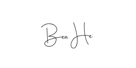 93 Ben He Name Signature Style Ideas Free Esignature