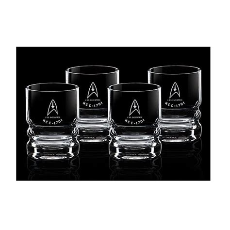 Star Trek Glassware 4 Pack Uss Enterprise Gam Store