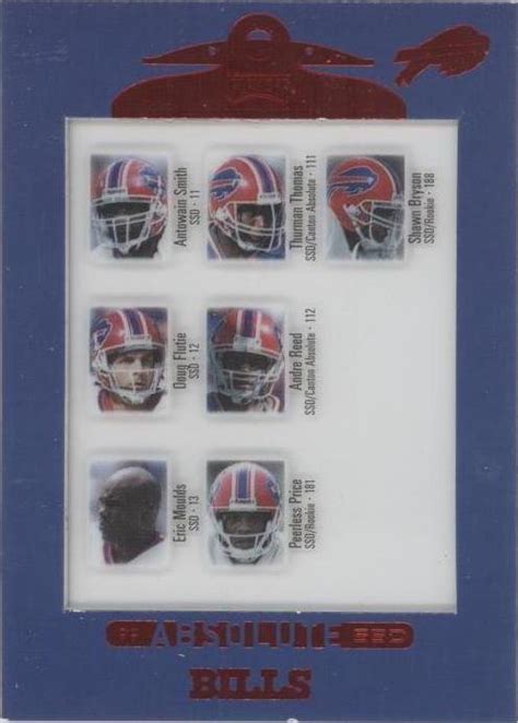 Playoff Absolute Ssd Andre Reed Antowain Smith Doug Flutie