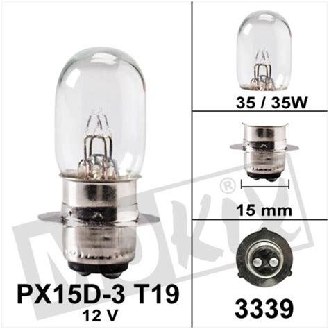 BULB PX15D 3 T19 12V 35 35W KYMCO CHINA 1