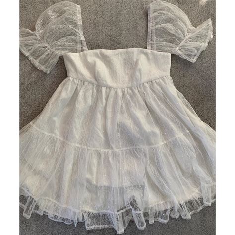 Delia S Short Notice Nuptials Mini Dress 🕊️☁️🥛🪡🪞 S Depop