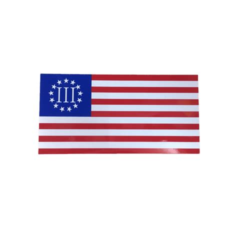 Three Percenter Flag Sticker – The Dixie Shop