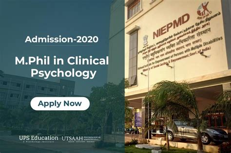 Niepmd M Phil Clinical Psychology Admission Ups Education