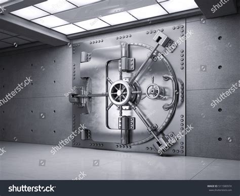 Closed Bank Vault Door 3d Render Stock Photo 511580974 Shutterstock