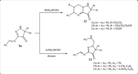 Scheme 6 Synthetic Routes For Compounds 12 And 13 Via Reaction Of Download Scientific Diagram