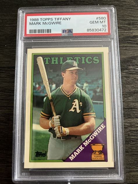 Mark Mcgwire Topps Tiffany Base Psa Price Guide Sports