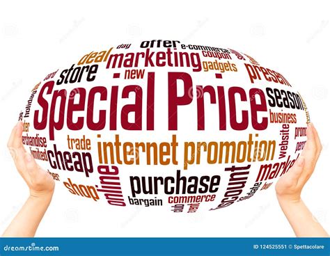 Special Price Word Cloud Hand Sphere Concept Stock Image Image Of