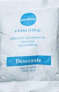 Sobres Desecantes Mexsilica Sobres Desecantes De Silica Gel Adsorbentes