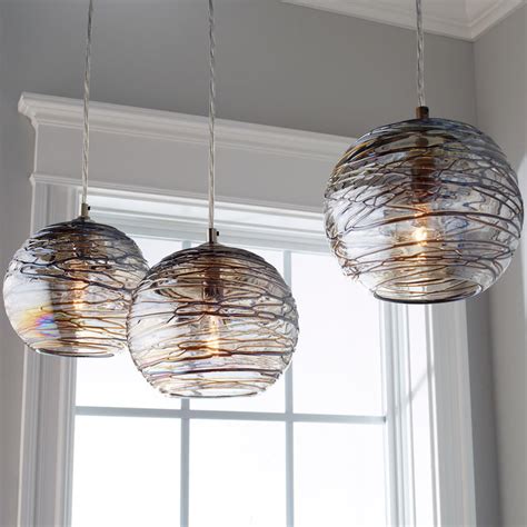 Swirling Glass Globe Mini Pendant Light Shades Of Light Glass Globe