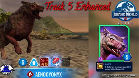 Aenocyonyx Track 5 Enhanced Pvp First Look All New 2 22 Jurassic World Alive Update Youtube