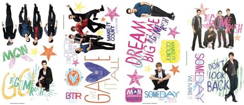 20 New BIG TIME RUSH WALL STICKERS - BTR Fan Room Decals Decorations ...