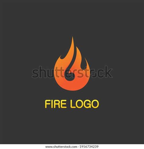 Fire Logo Icon Hot Flaming Element Stock Vector (Royalty Free ...