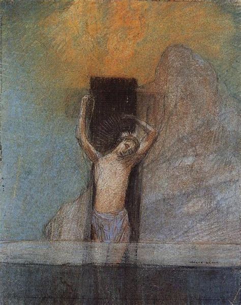 Christ On The Cross 1895 1900 Painting By Odilon Redon Fine Art America