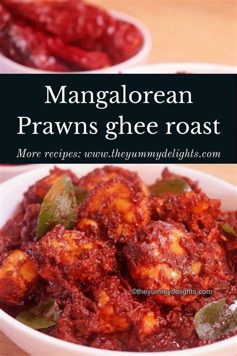 Mangalorean Prawn Ghee Roast Recipe Prawn Dishes Recipes Roast