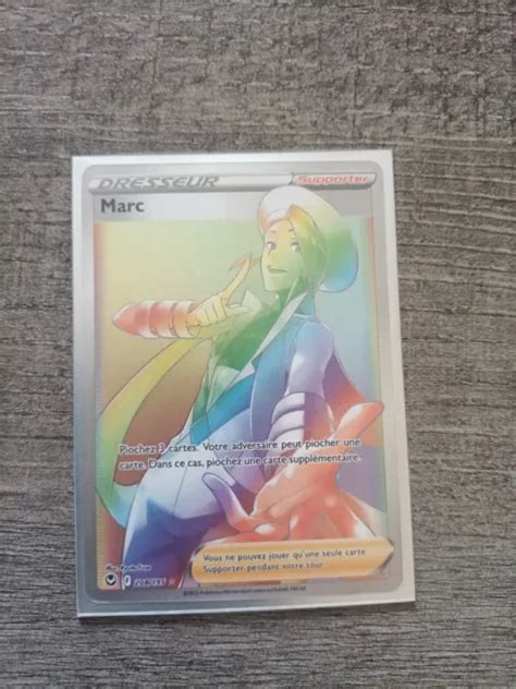 CARTE POKÉMON TRAINER Marc Secrète Bouclier Tempête Argentée NEUF 208