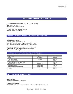 Fillable Online Page Msds Ultra Clean Tissue Rnakit Fax Email Print