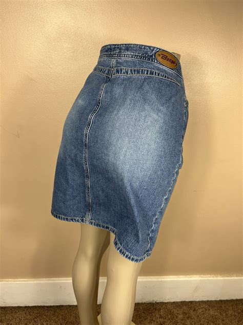 Vintage Bongo Gene Montesano Medium Wash Denim Skirt Gem